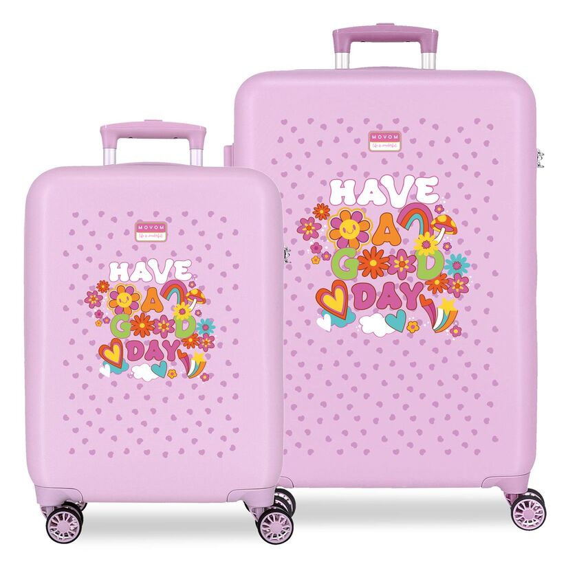 Set 2 maletas trolley ABS Good Day Movom 55/65cm