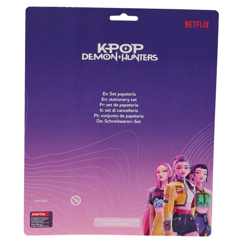Set escritura Stationery Kpop Demon Hunters