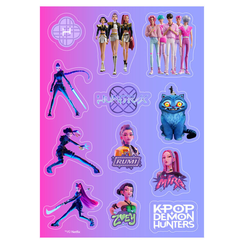 Set Pegatinas Stationery Kpop Demon Hunters surtido