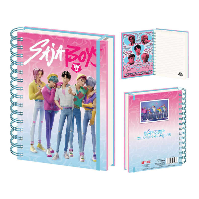 Cuaderno A5 Saja Boys KPop Demon Hunters