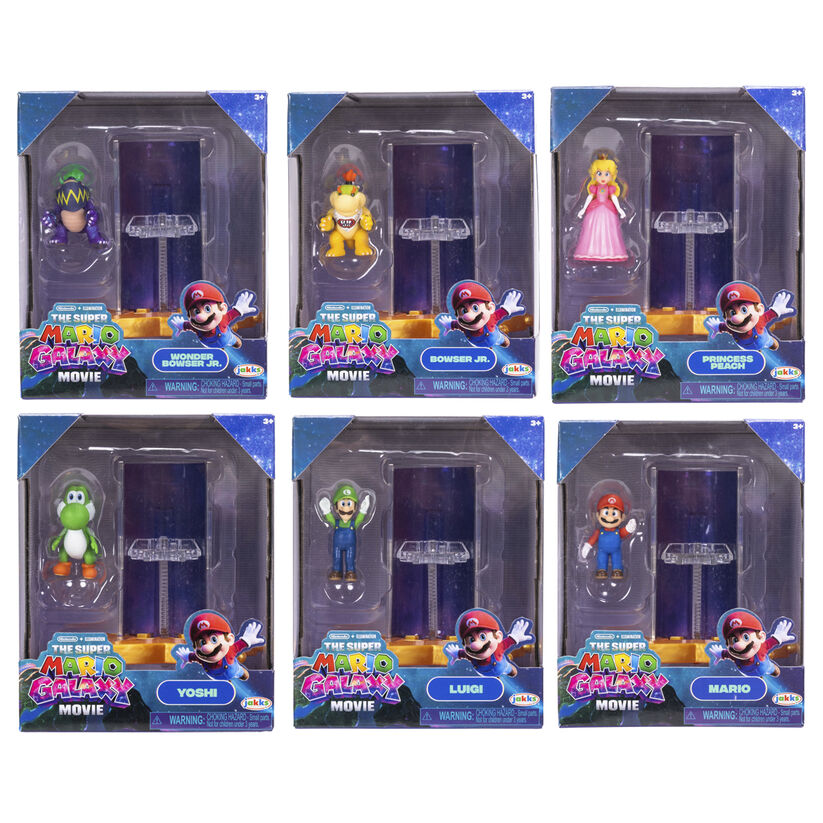 Mini figura Super Mario Galaxy Movie Super Mario Bros surtido