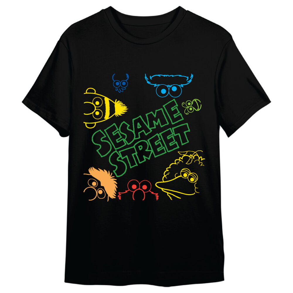 Camiseta Faces Barrio Sesamo adulto