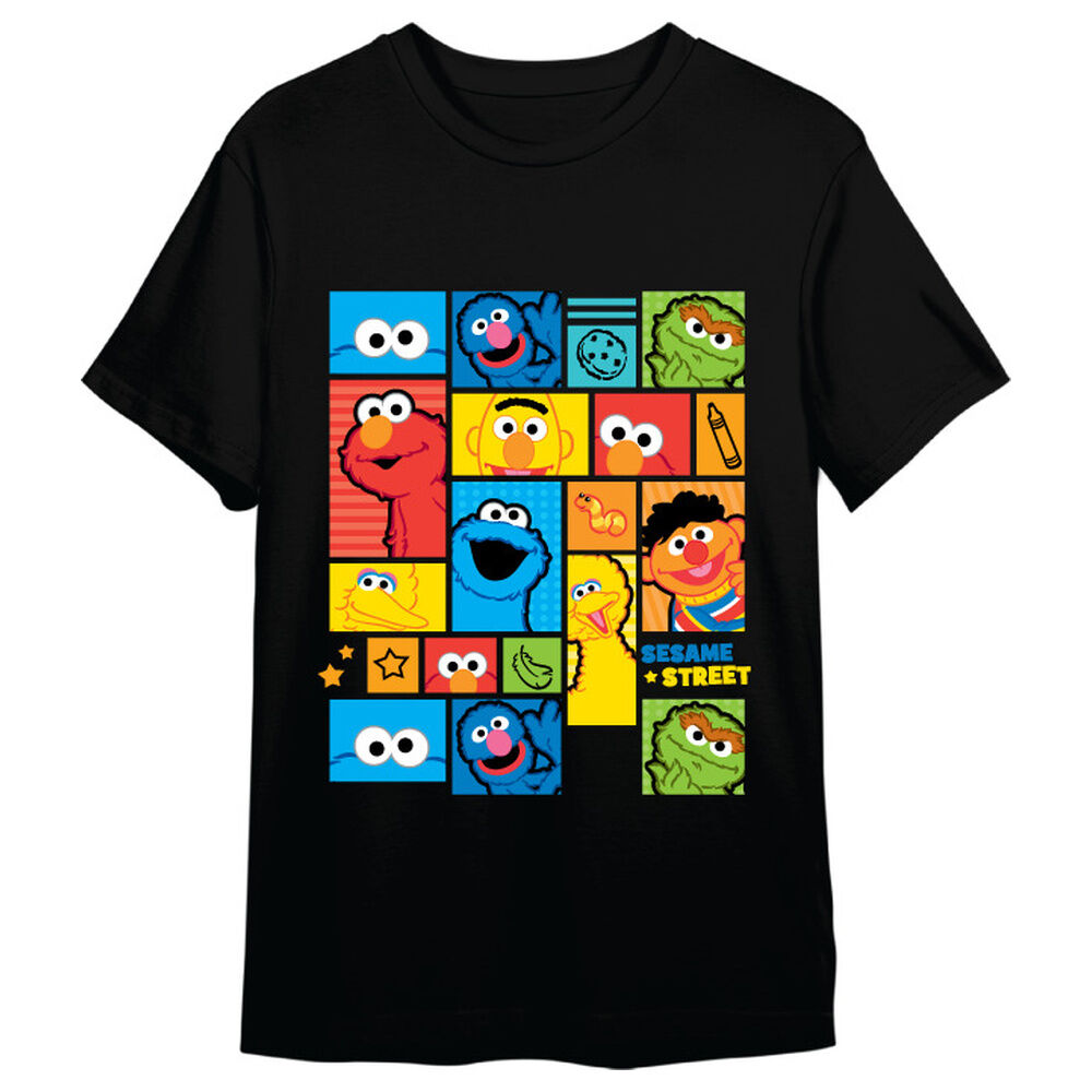 Camiseta Personajes Barrio Sesamo adulto