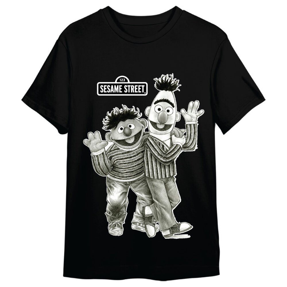 Camiseta Epi y Blas Barrio Sesamo adulto