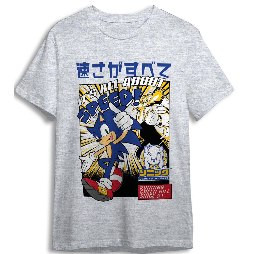 Camiseta Sonic the Hedgehog adulto