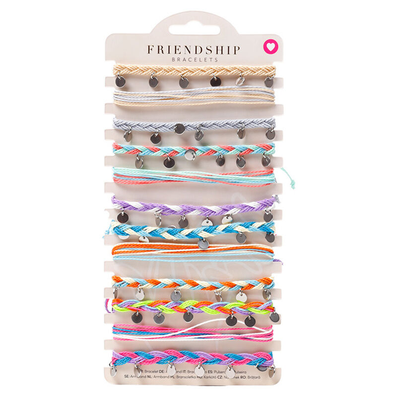 Pulsera Boho tejida y trenzada charms surtido