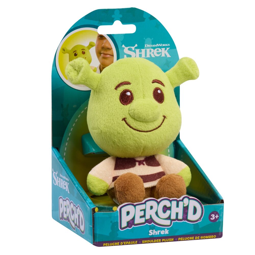 Peluche hombro Shrek y Asno Sherk 9cm surtido