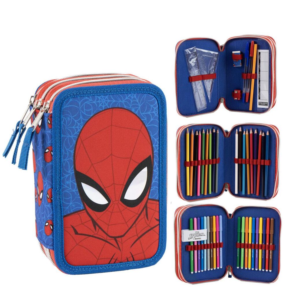 Plumier Spiderman Marvel triple