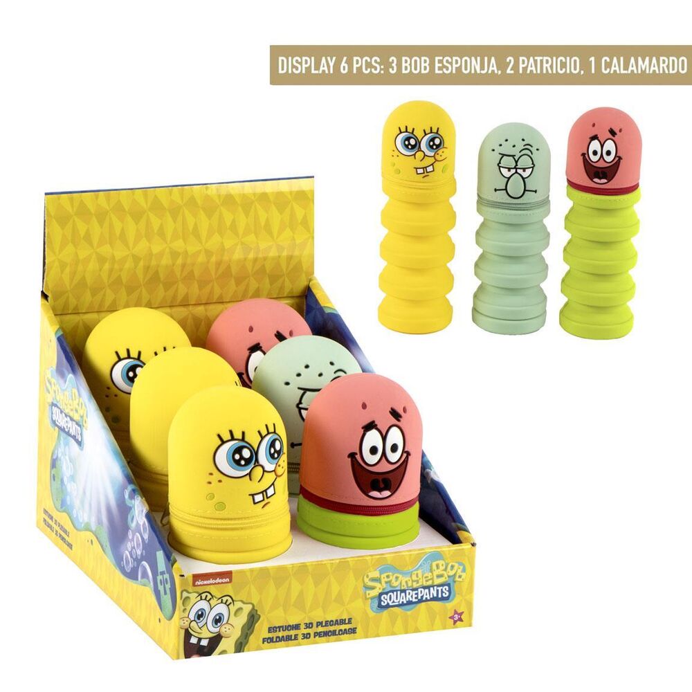 Portatodo silicona Bob Esponja surtido