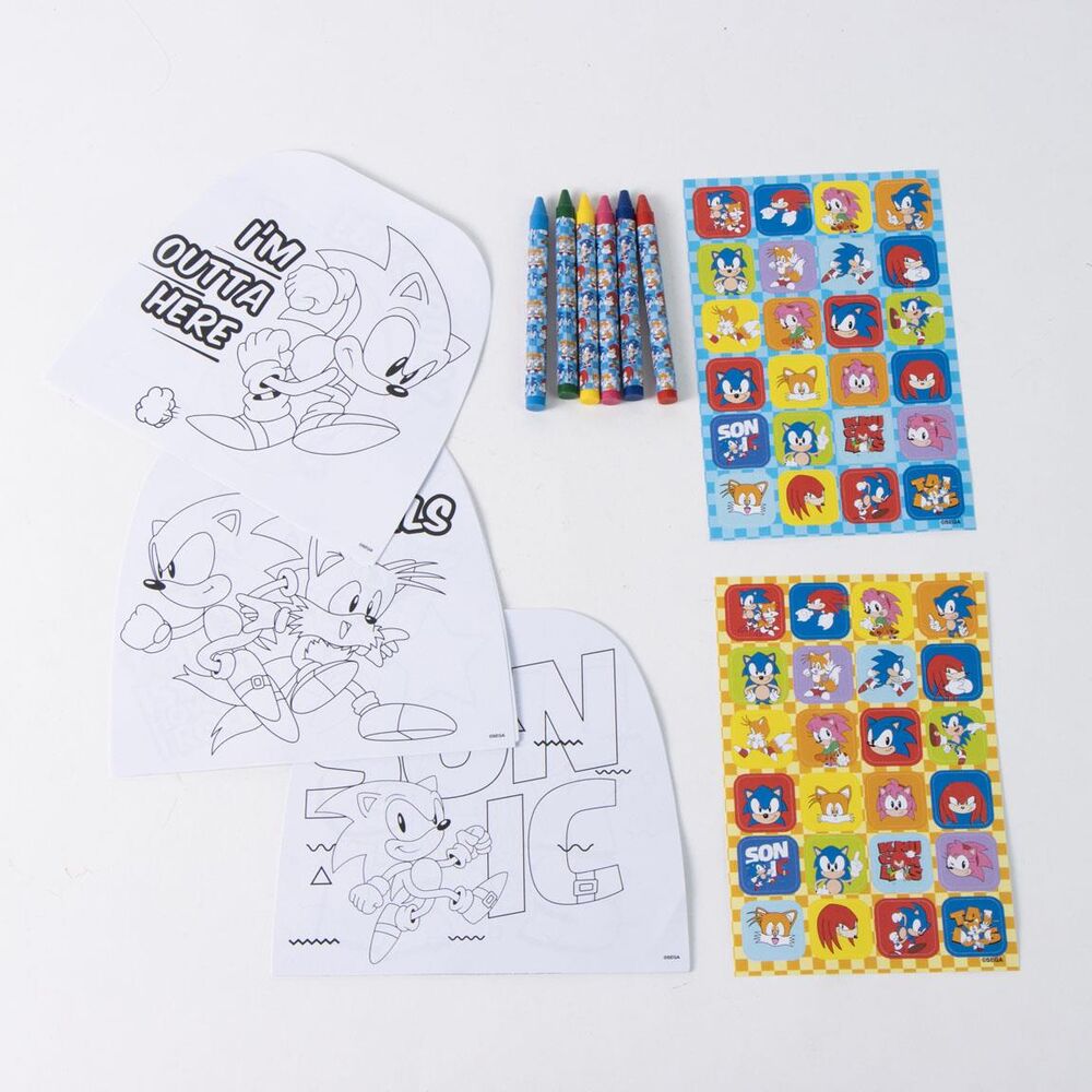 Album actividades coloreable Sonic the Hedgehog