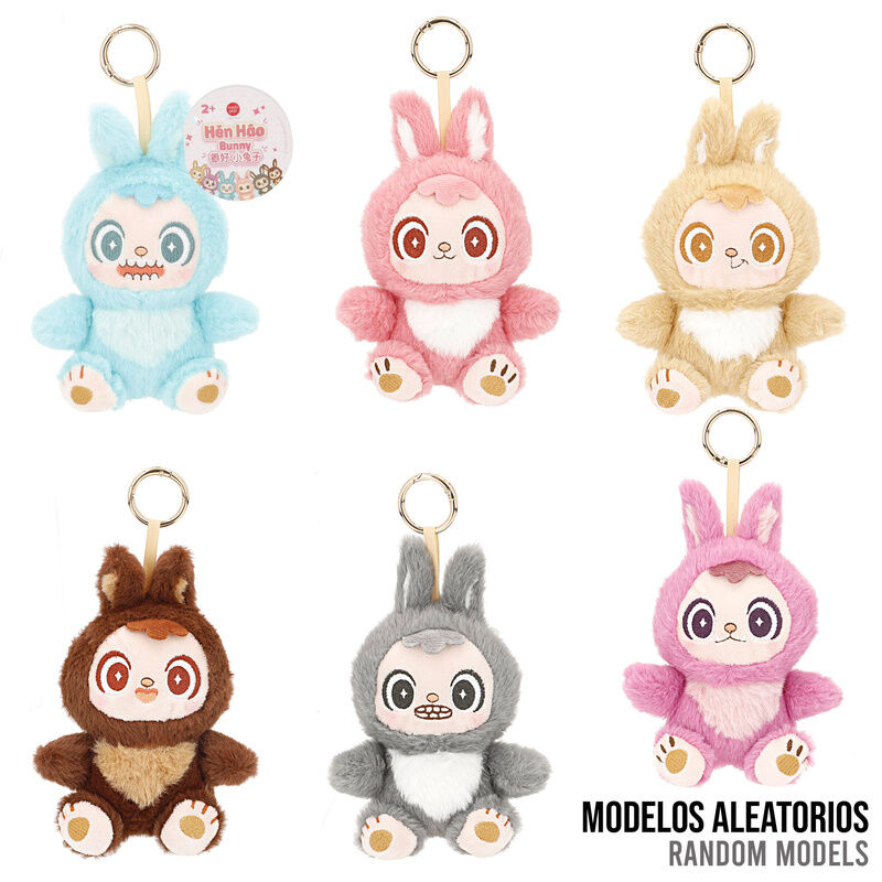Muñeco llavero peluche Kawaii Bunny Hen Hao 12cm surtido