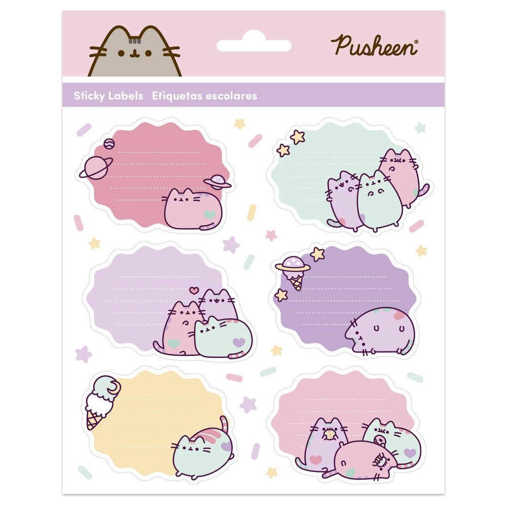 Etiquetas adhesivas premium Pusheen