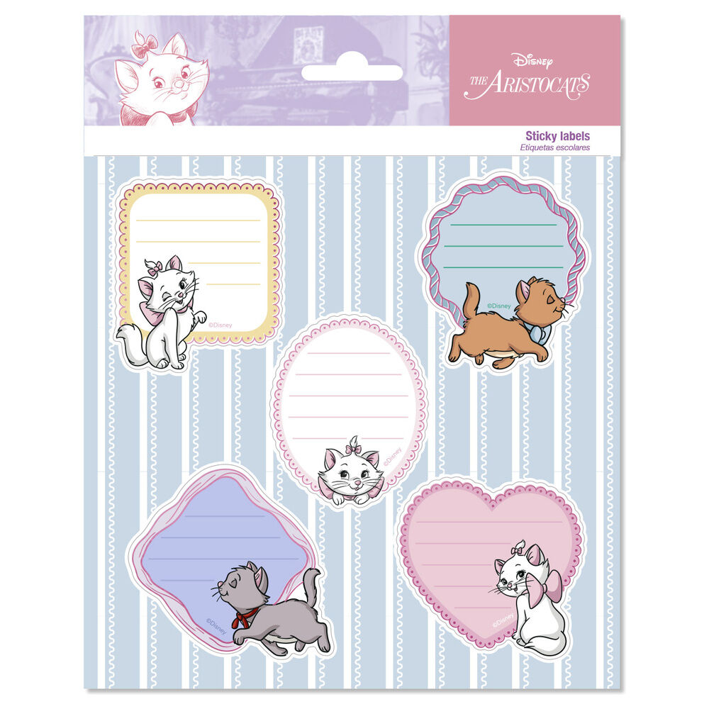 Etiquetas adhesivas premium Marie Los Aristogatos Disney