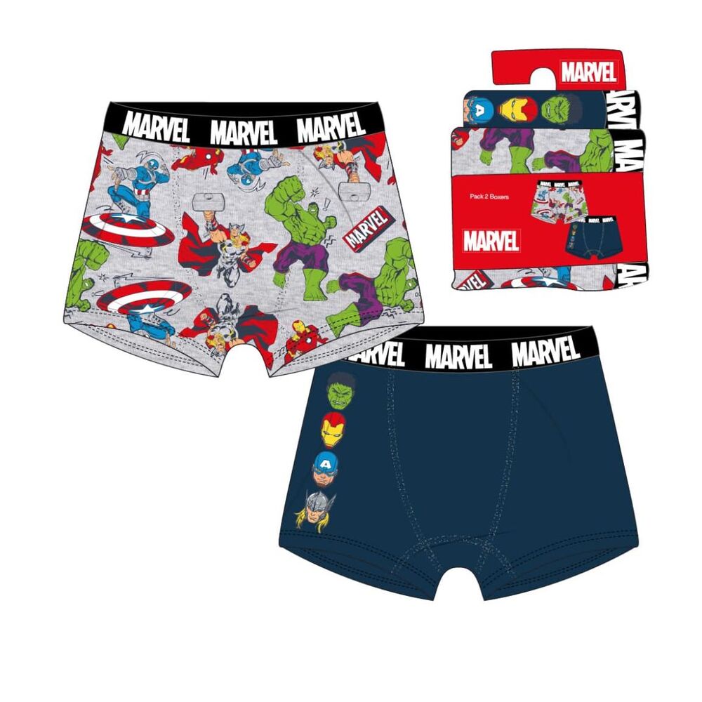 Set 2 boxer Los vengadores Avengers Marvel surtido
