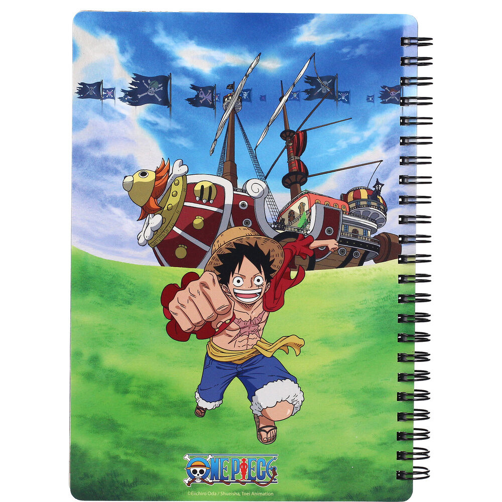 Cuaderno 3D Group One Piece
