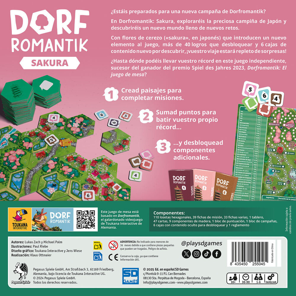 Juego mesa Dorfromantik Sakura español - Imagen 3