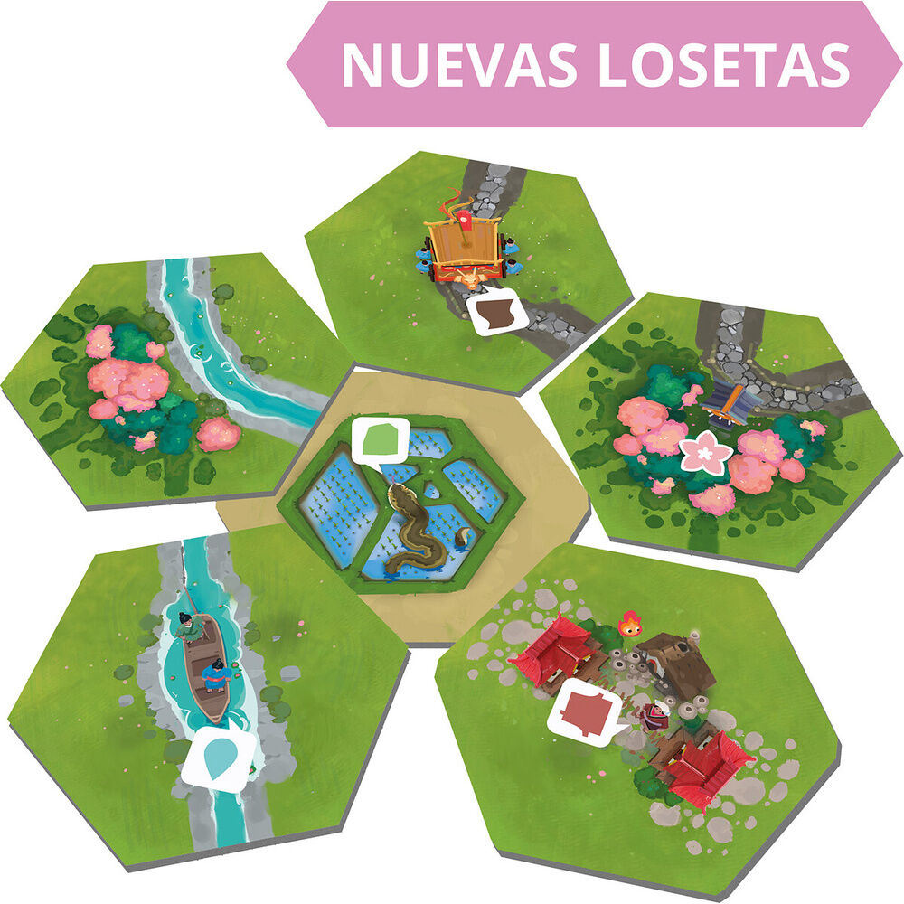 Juego mesa Dorfromantik Sakura español - Imagen 4