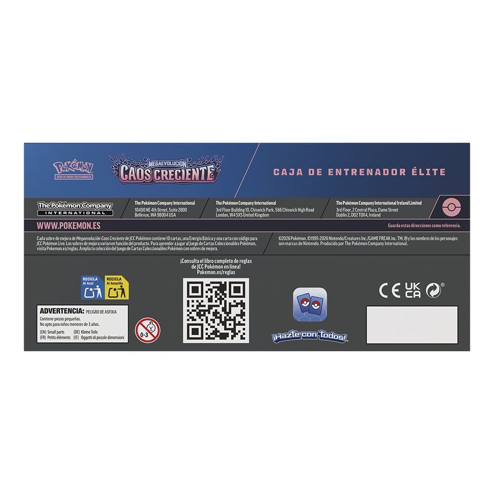 Estuche cartas Entrenador Elite Caos Creciente Megaevolucion Pokemon español - Imagen 3