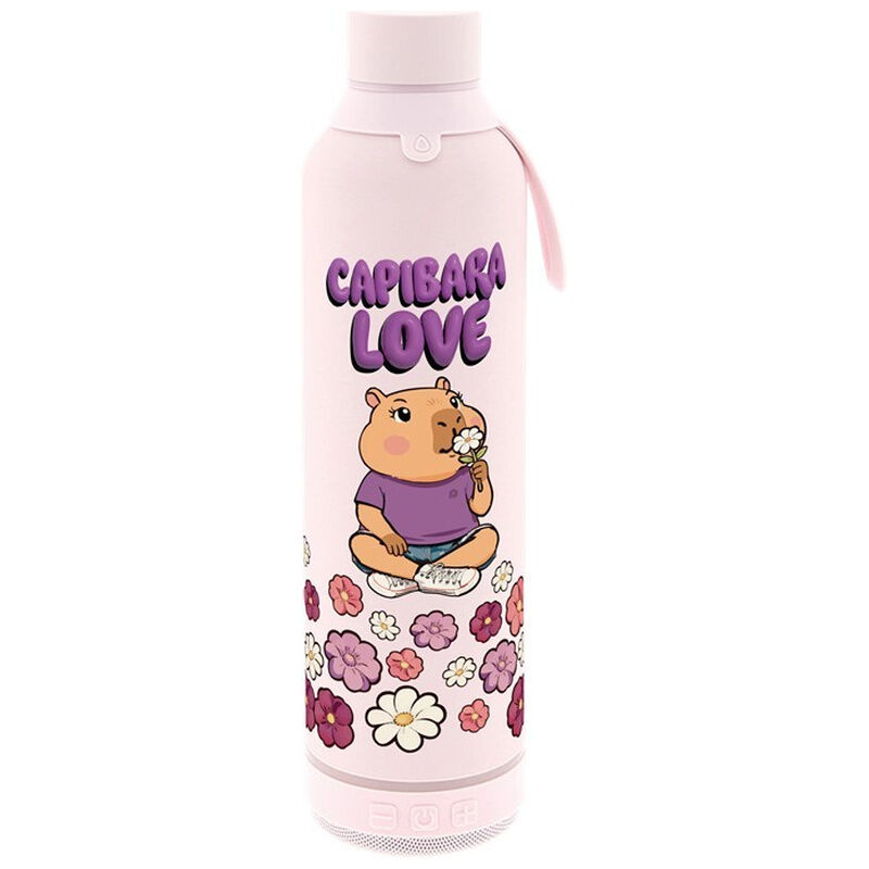 Botella termica con altavoz Love Capibara 600ml