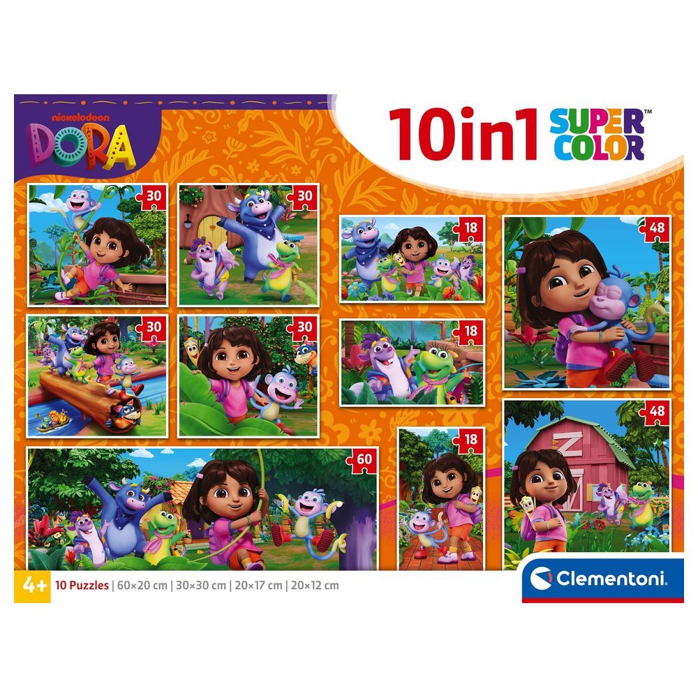 Puzzle 10 en 1 Dora La Exploradora