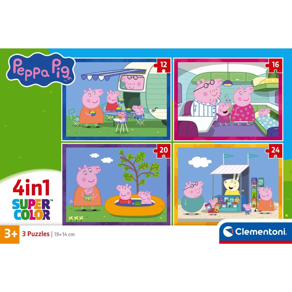 Puzzle Peppa Pig  12-16-20-24pzs