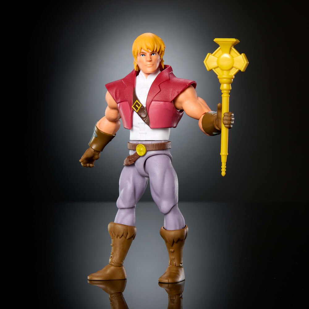 Figura Prince Adam Cartoon Collection Origins Master of the Universe 14cm - Imagen 3