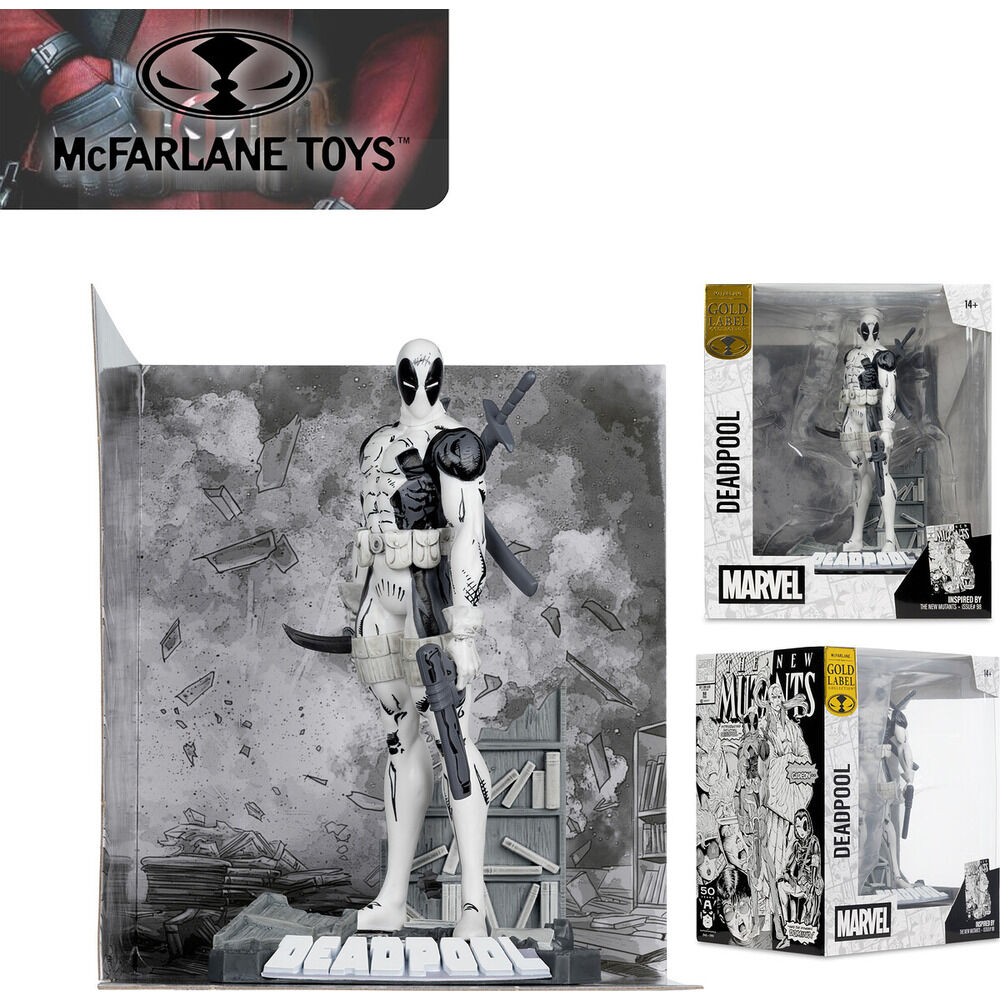 Figura Deadpool Gold Level Collection The New Mutants Marvel 25cm