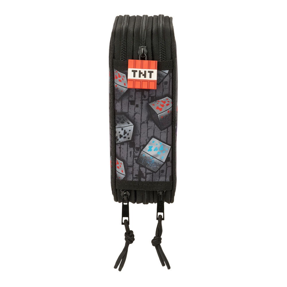 Plumier Graffiti Minecraft triple 37pzs - Imagen 3