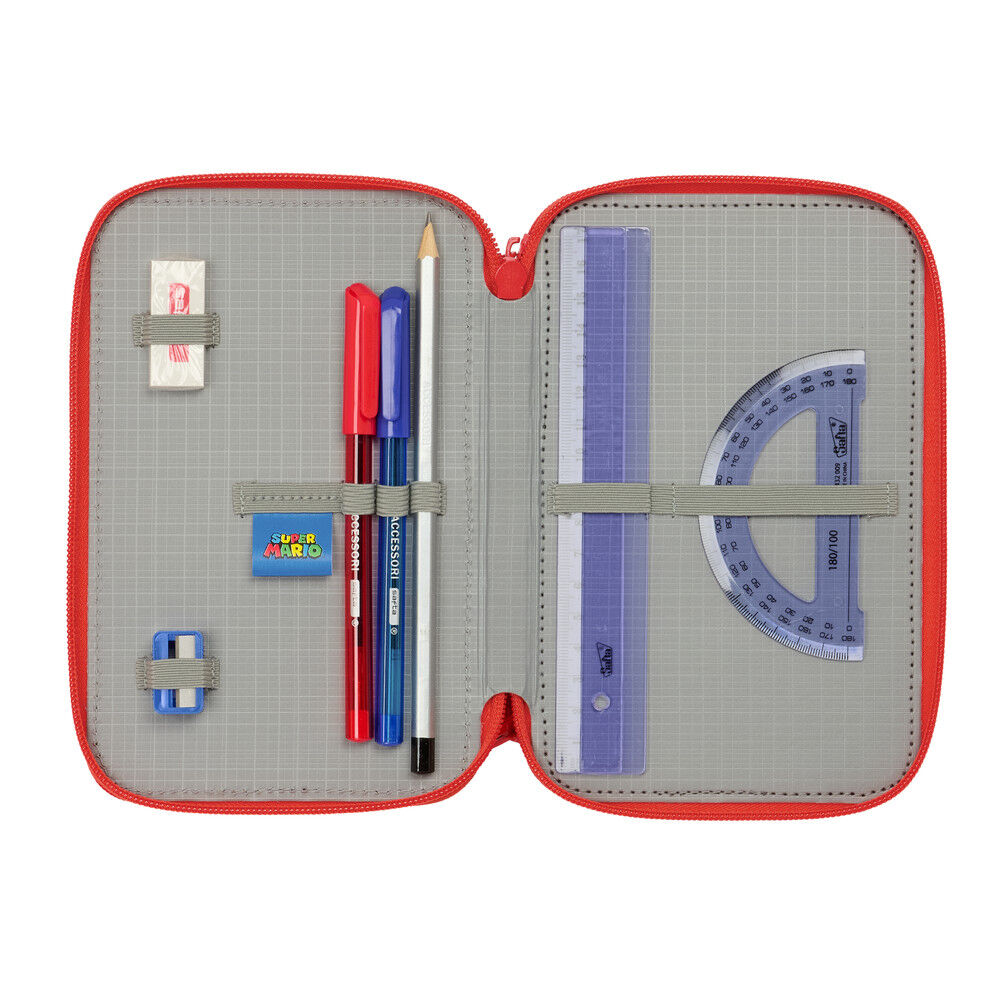 Plumier Super Mario triple 37pzs - Imagen 4