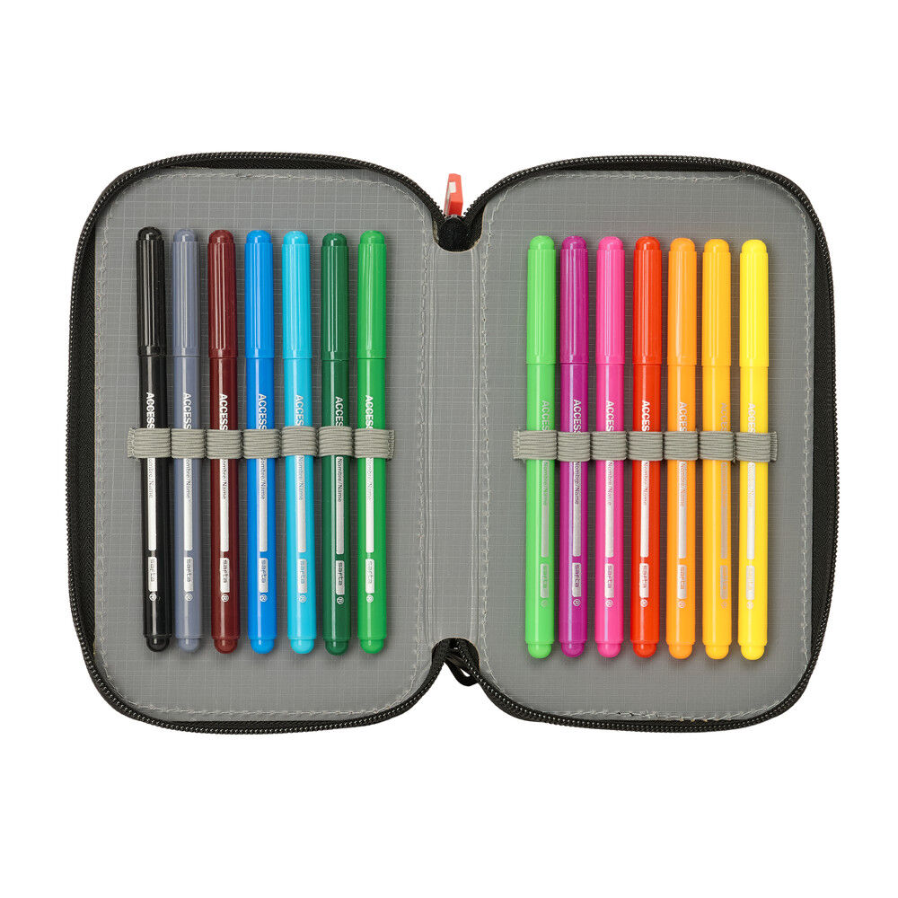 Plumier Graffiti Minecraft triple 37pzs - Imagen 6
