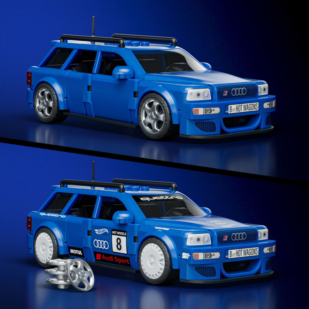 Set Construccion Speed Audi RS2 Hot Wheels - Imagen 3