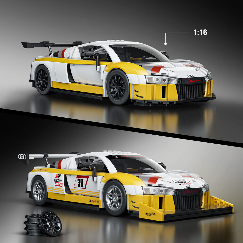 Set Construccion Elite Audi R8 LMS Hot Wheels - Imagen 3