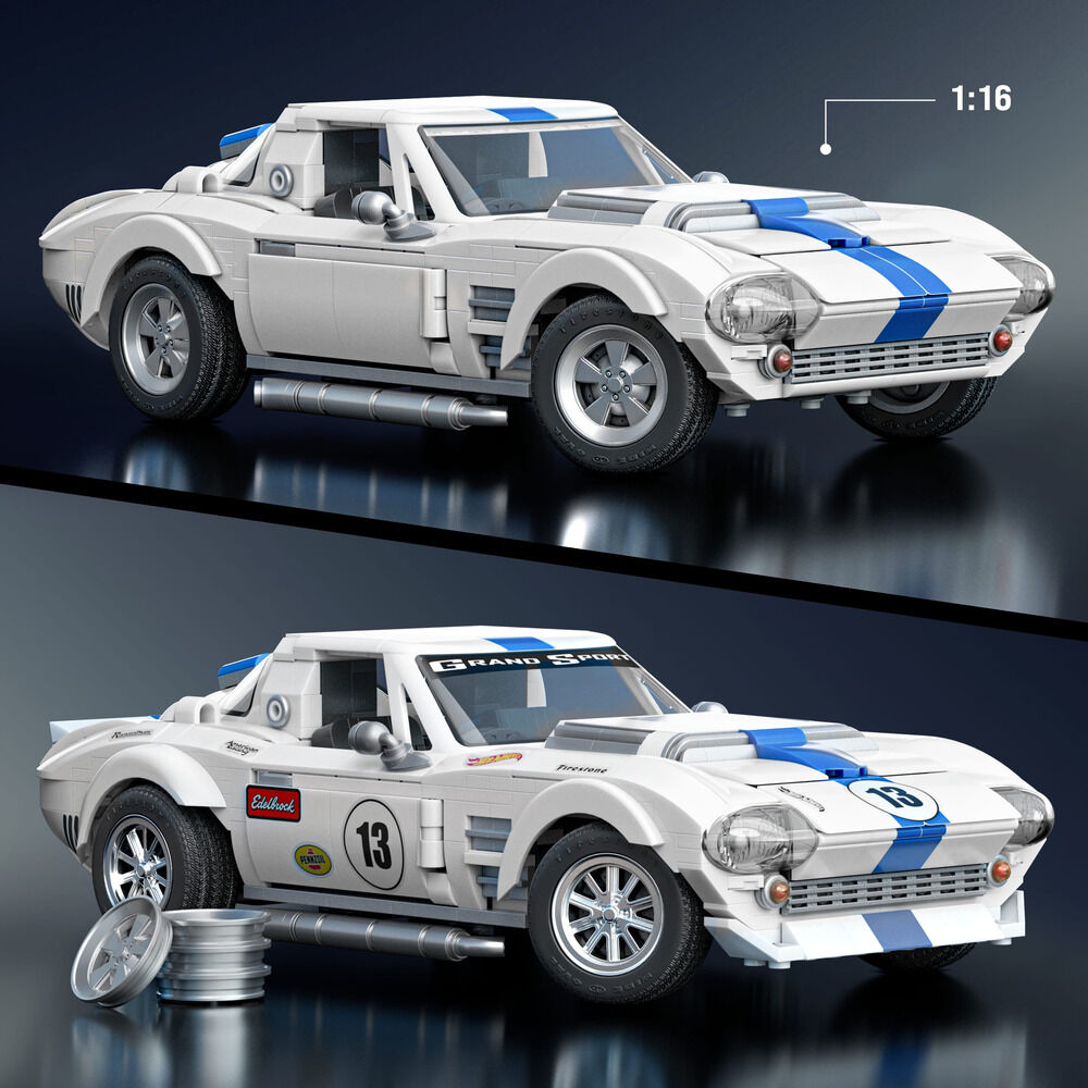 Set Construccion Elite Corvette Grand Sport Hot Wheels - Imagen 3