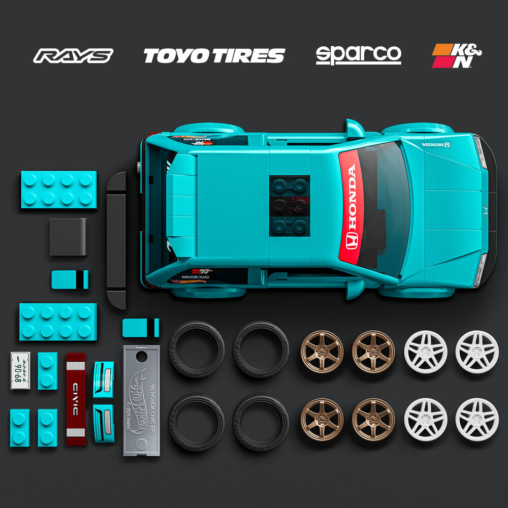 Set Construccion Speed HONDA Civic Hot Wheels - Imagen 4