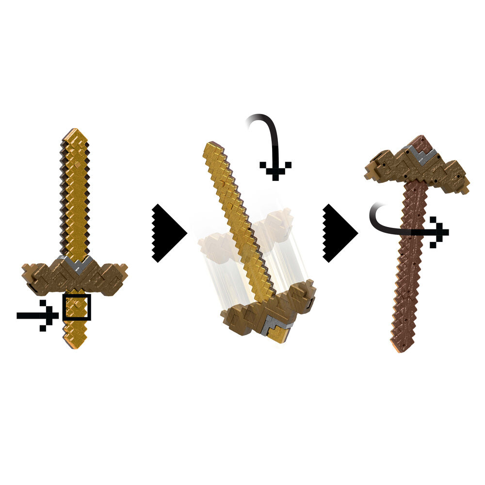 Espada Pico Transformable Minecraft - Imagen 6