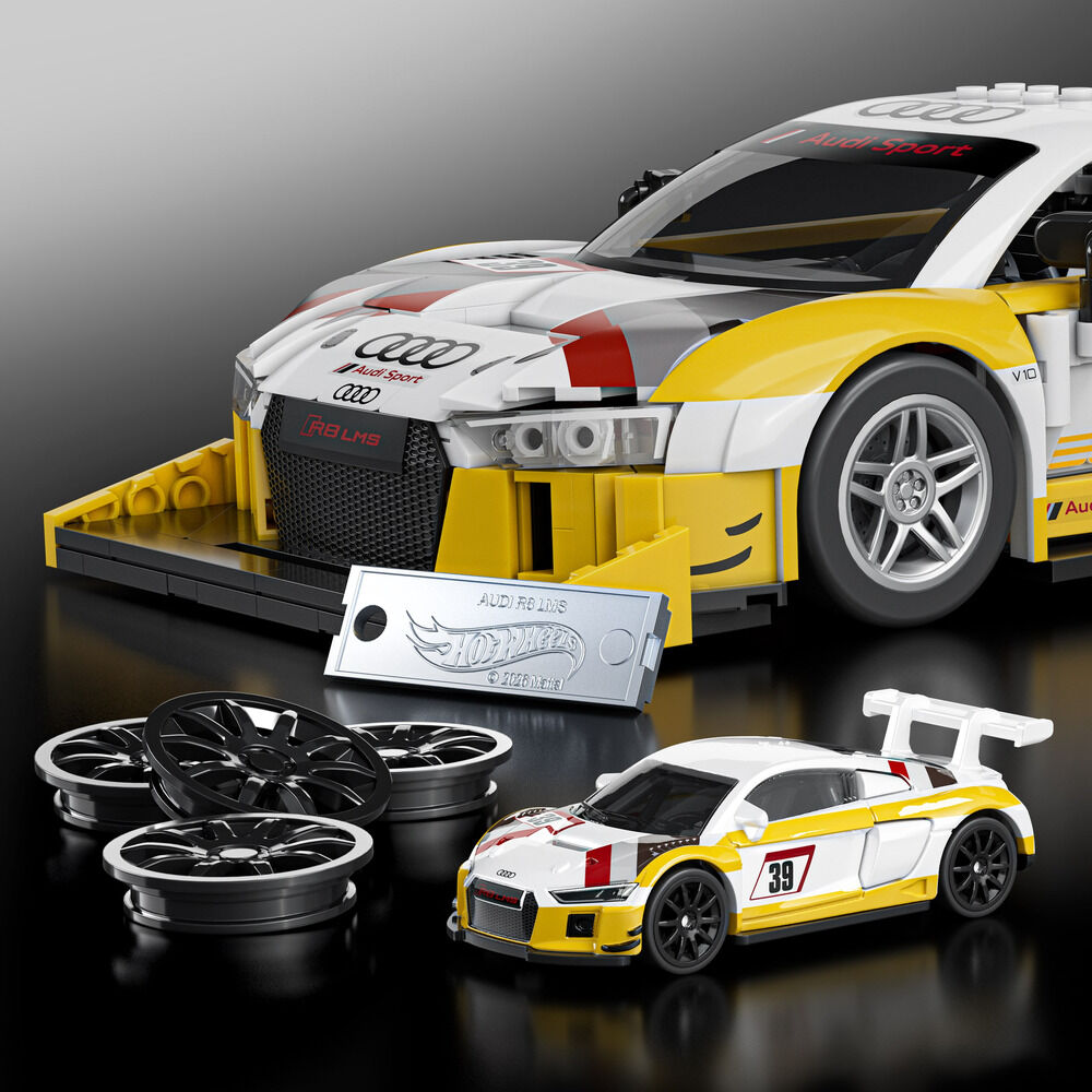 Set Construccion Elite Audi R8 LMS Hot Wheels - Imagen 5