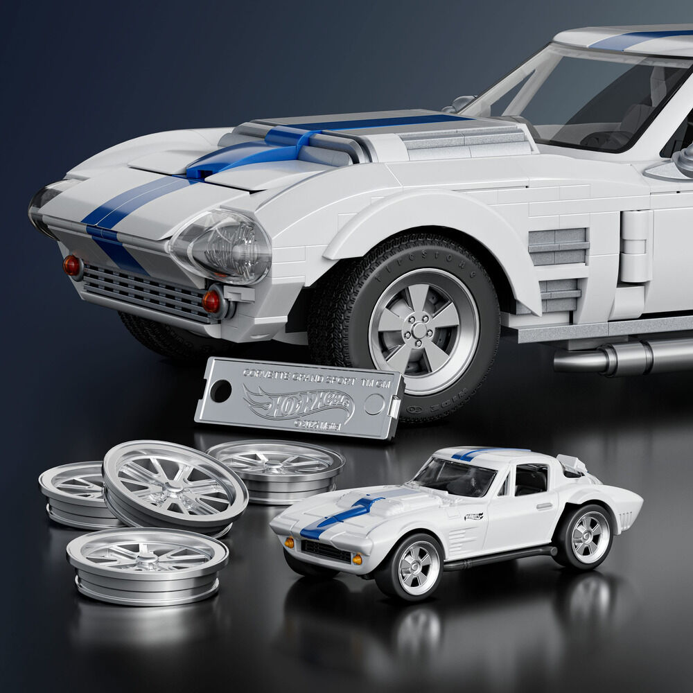 Set Construccion Elite Corvette Grand Sport Hot Wheels - Imagen 5