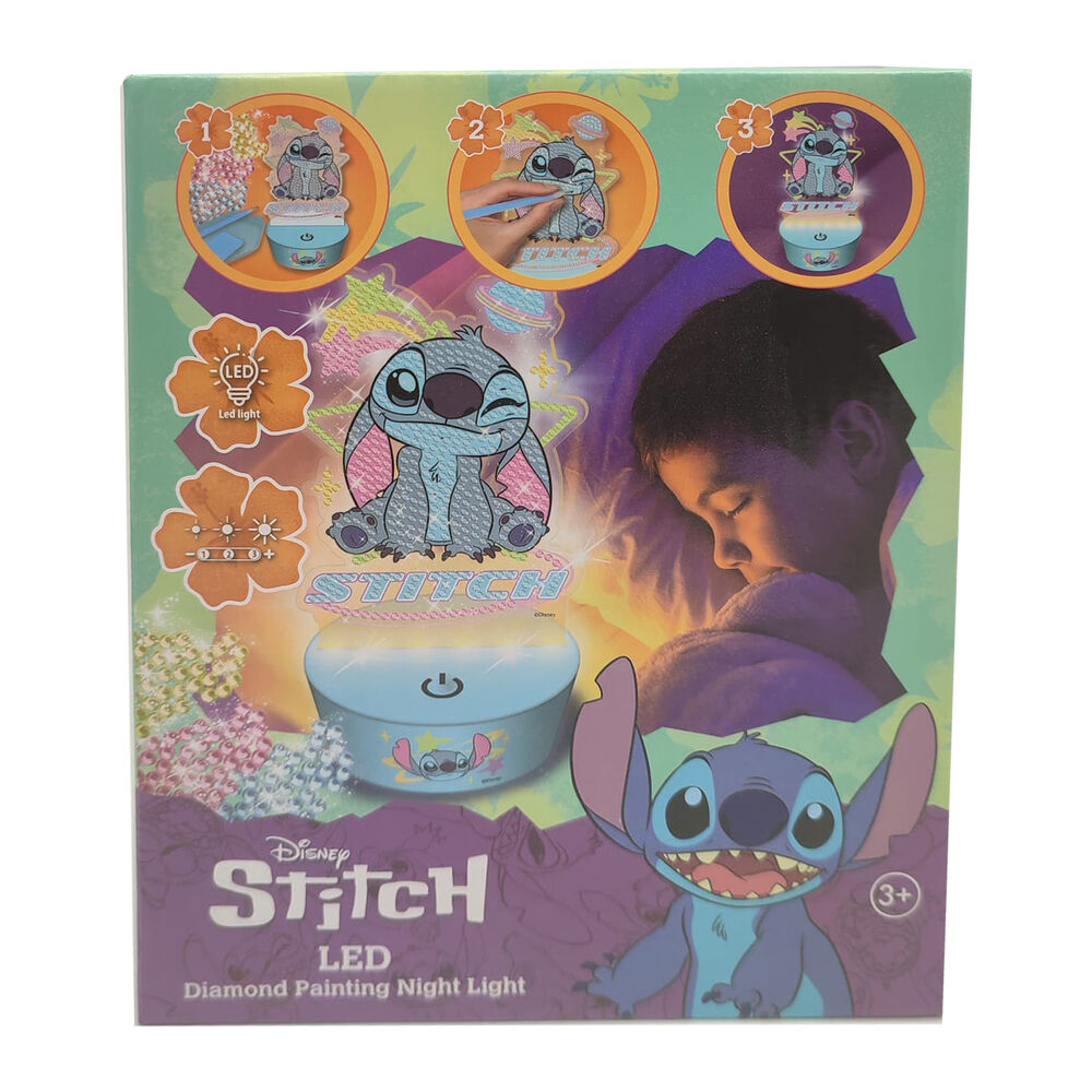Figura para pintar luz LED Stitch Disney