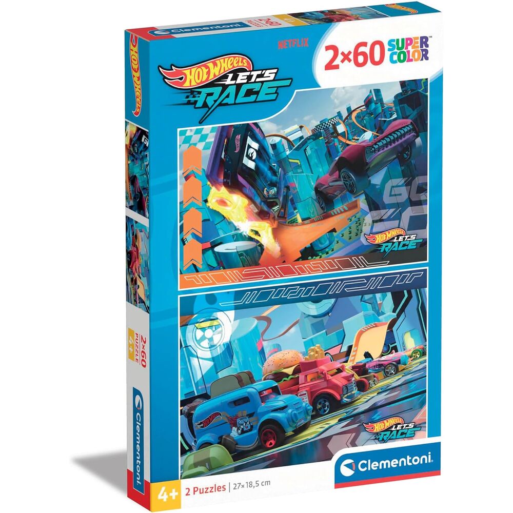 Puzzle Hot Wheels 2x60pzs