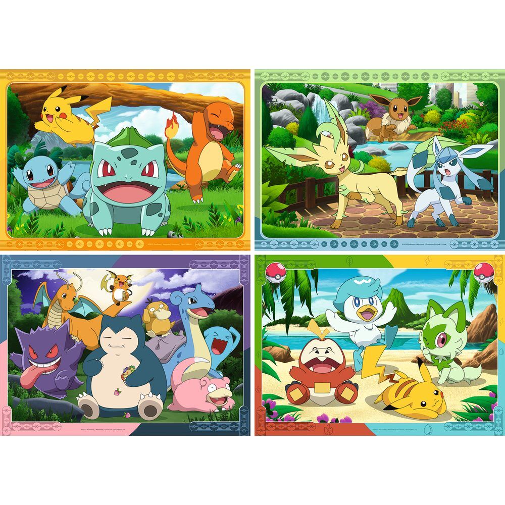 Puzzle Pokemon 4x100pzs