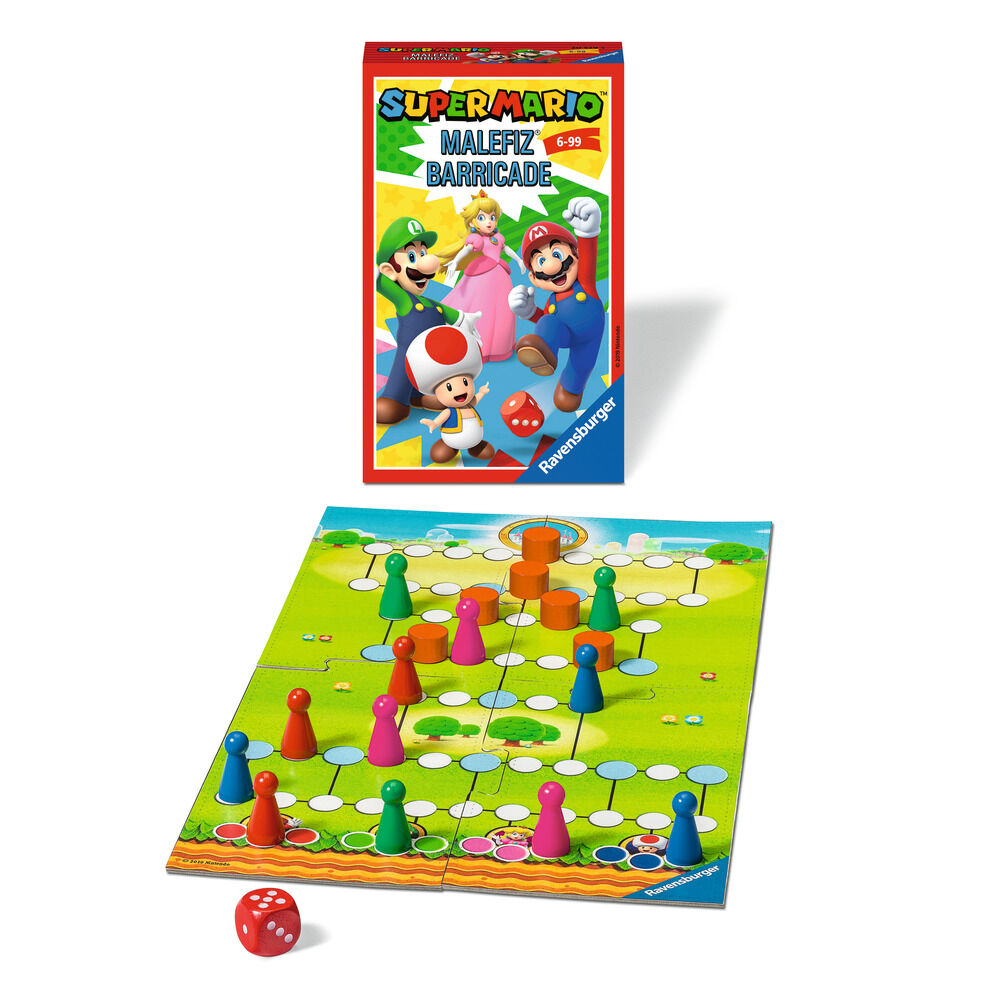 Juego de viaje Malefiz Barricade Super Mario