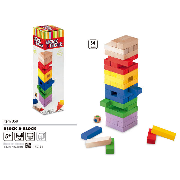 Juego Block & Block colores 54pz - Imagen 3