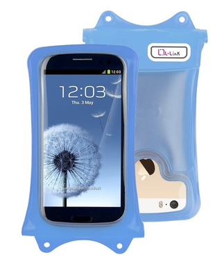 FUNDA MOVIL L-LINK LL-AM-107 WATERPROOF AZUL - Imagen 4