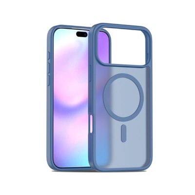 FUNDA QCHARX MATE PREMIUM IPHONE 17 AZUL OSCURO
