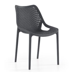 Silla BILL, apilable,  polipropileno antracita