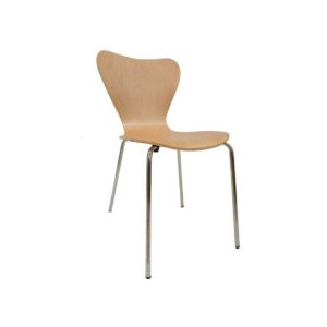 Sillas de metal y madera