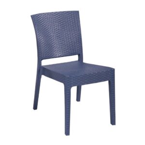 Silla LIDO, apilable, polipropileno gris oscuro