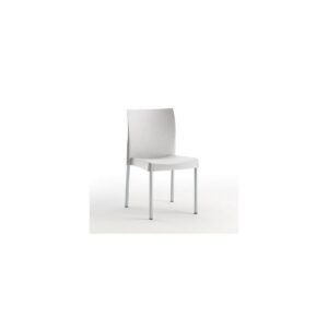 Silla SANDRA, aluminio, polipropileno gris*