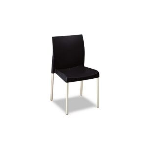 Silla SANDRA, aluminio, polipropileno negro*