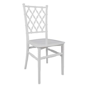 Silla TRENZA, apilable, polipropileno blanco